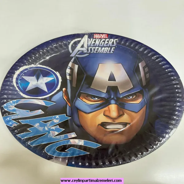 Avengers Temalı Karton Tabak 